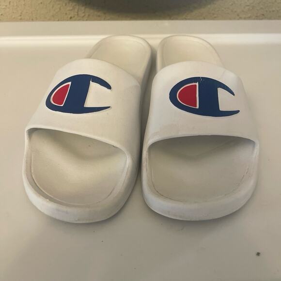 Unisex Slides Champion Sandals Women Size 8M Mens 10 Mint - Picture 5 of 6